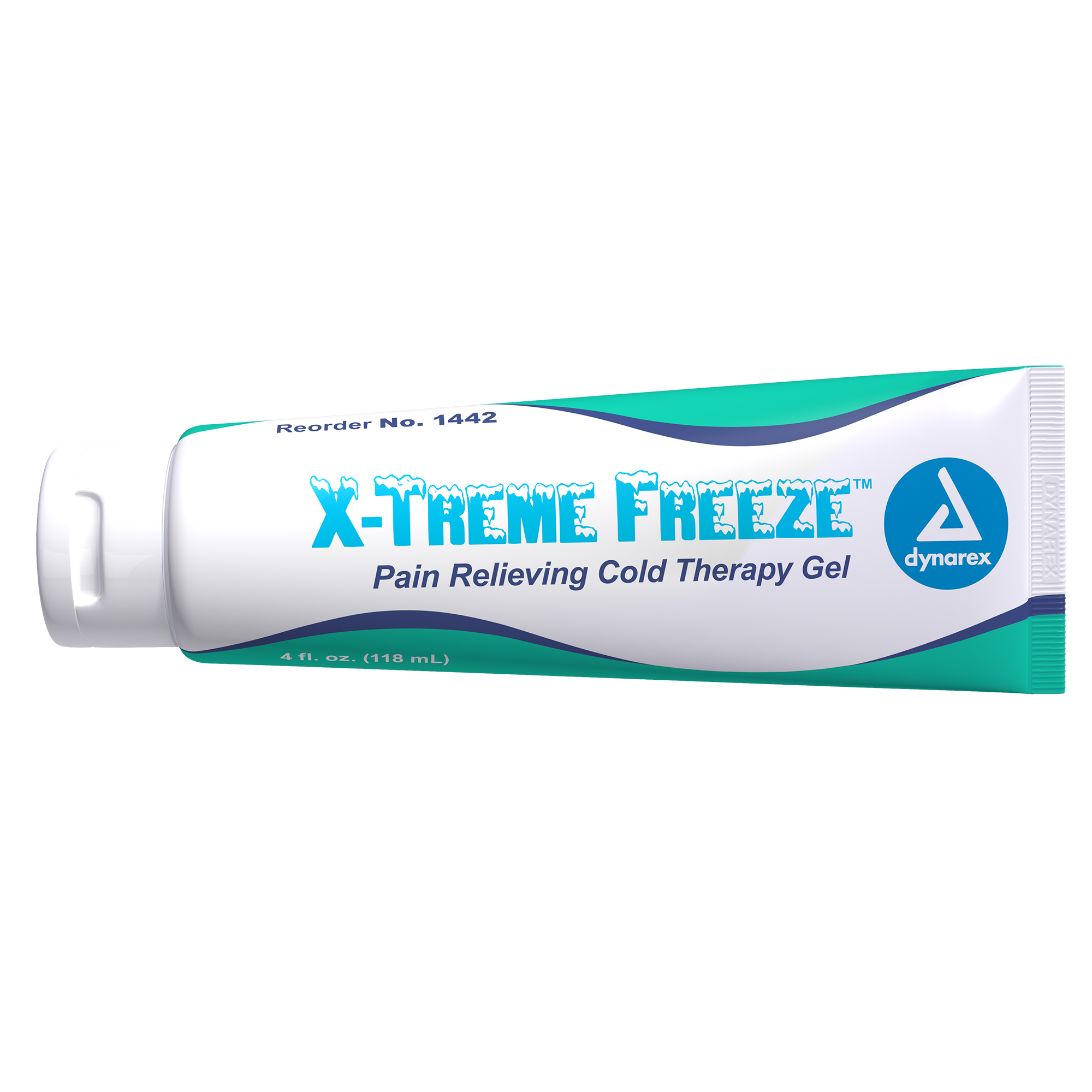 1442 Dynarex X-Treme Freeze Pain Relieving Cold Therapy Gel - 4 oz tube