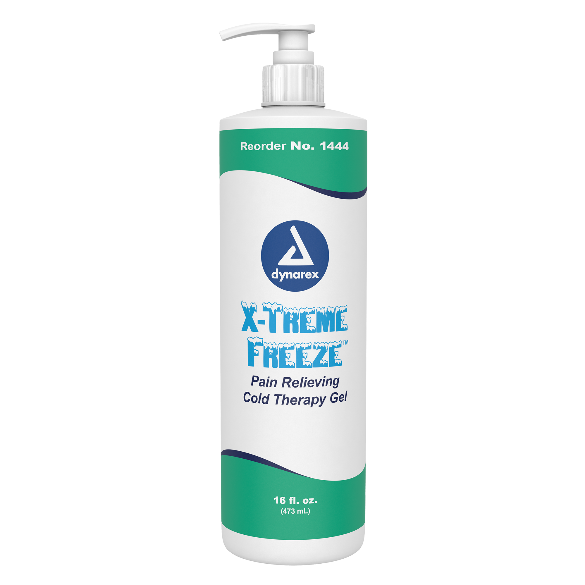 1444 Dynarex X-Treme Freeze Pain Relieving Cold Therapy Gel - 16 oz bottle
