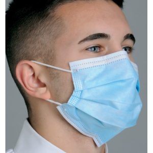Supply Source Pleated Procedural Blue 3-Ply Latex-Free Ear-Loop Face Masks