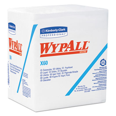 Kimberly Clark® Professional Wypall® 34865 X60 Disposable Wipers, Poly Pack