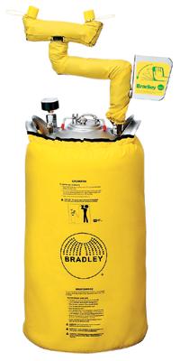 Bradley® 10 Gallon Portable Pressurized Eye Wash Unit With Heater Jacket