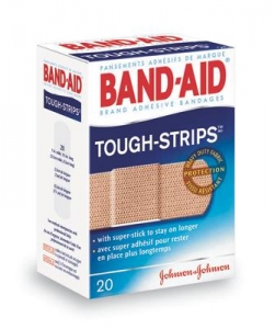 Johnson & Johnson 1` X 3 1/4` Band-Aid® Tough-Strips® Strip Adhesive Bandage 
