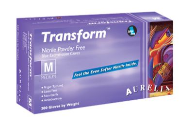 Aurelia® Transform™ Disposable Powder-Free Nitrile Exam Gloves