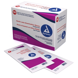 Dynarex® Disposable Sterile Powder-Free Surgical Latex Gloves