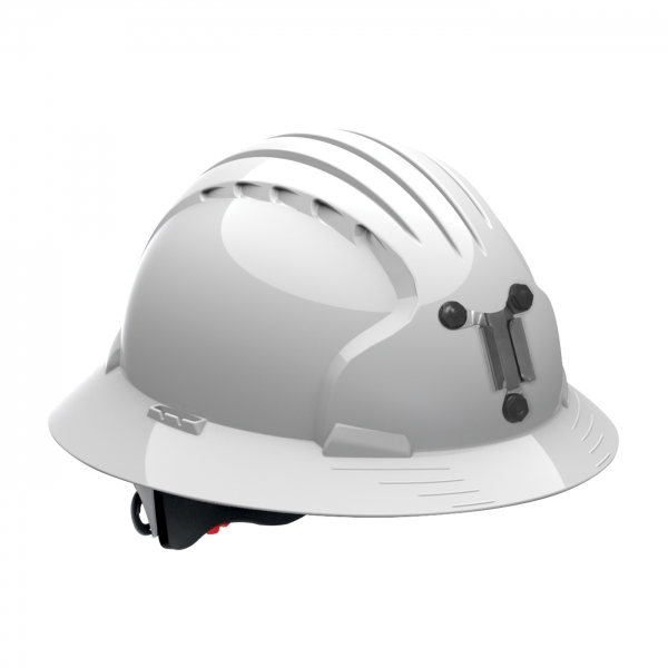280-EV6161M PIP® JSP® Evolution® Deluxe 6161 Full Brim Mining Hard Hat: WHITE