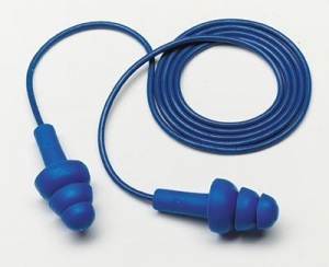 3M™ Multiple Use E-A-R™ UltraFit™ Triple Flange Foam Metal Detectable Corded Earplugs