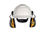 3M™ Peltor™ Black And Yellow Model  Cap Mount Hearing Conservation Earmuffs 