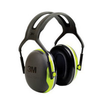 3M™ Peltor™ Black And Chartreuse Over-The-Head Hearing Conservation Earmuffs