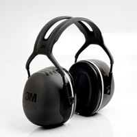 3M™ Peltor™ Black X5A Over-The-Head Hearing Conservation Earmuffs 
