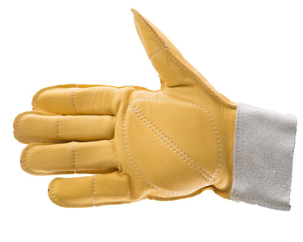 #615-20 Impacto® Full Finger All Leather Work Gloves with Padded Palms, Fingers and Thumbs