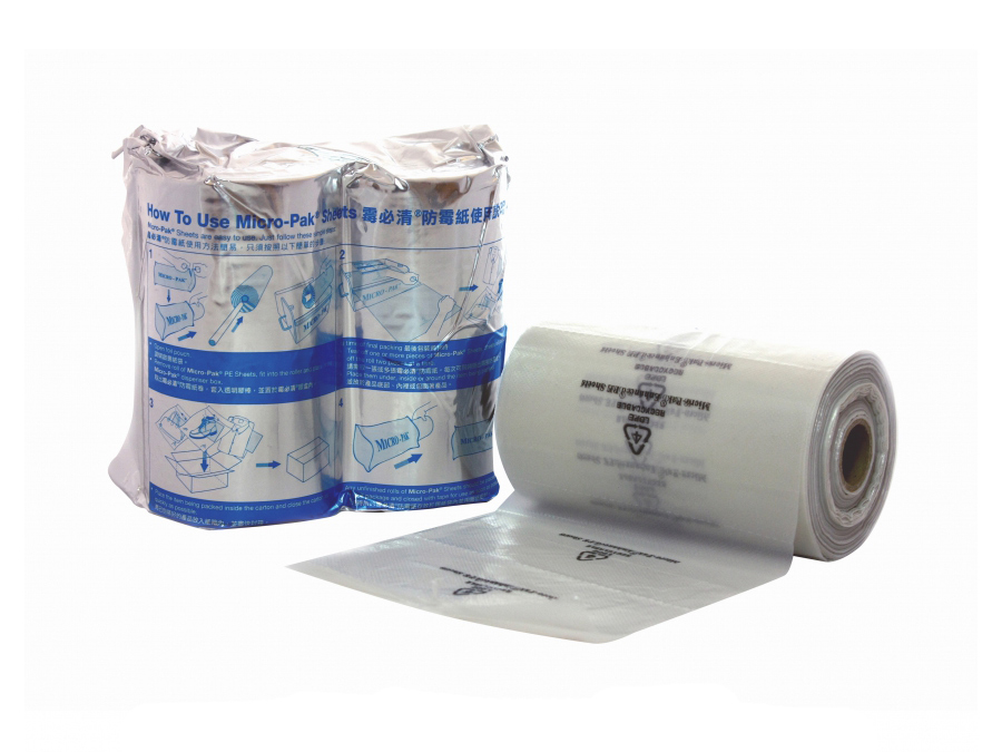 Micro-Pak® Anti-Microbial PE Packaging Sheets, 6 1/2-in x 3 3/4-in