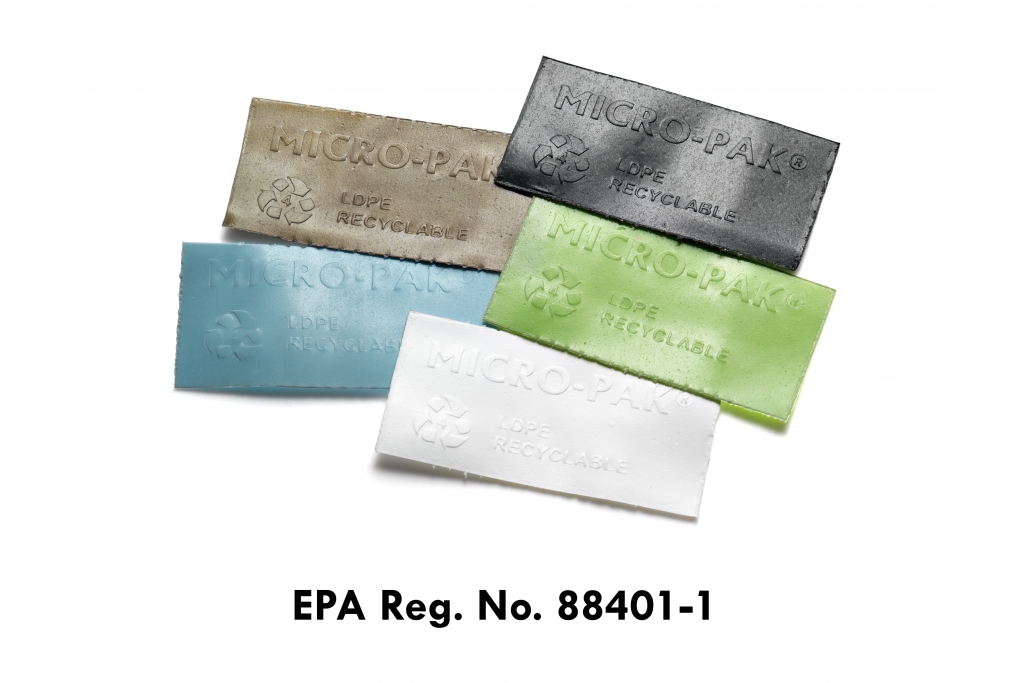 Micro-Pak® Enhanced Anti-Microbial Desiccant Packaging Stickers in various colors