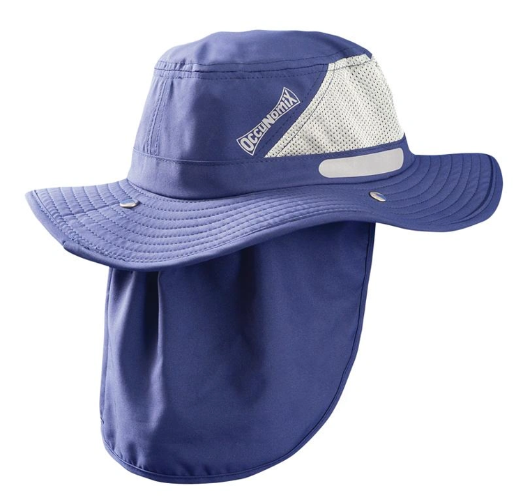 TD500 Occunomix Tuff & Dry® Cooling & Wicking Ranger Hat with Neck Shade - Navy