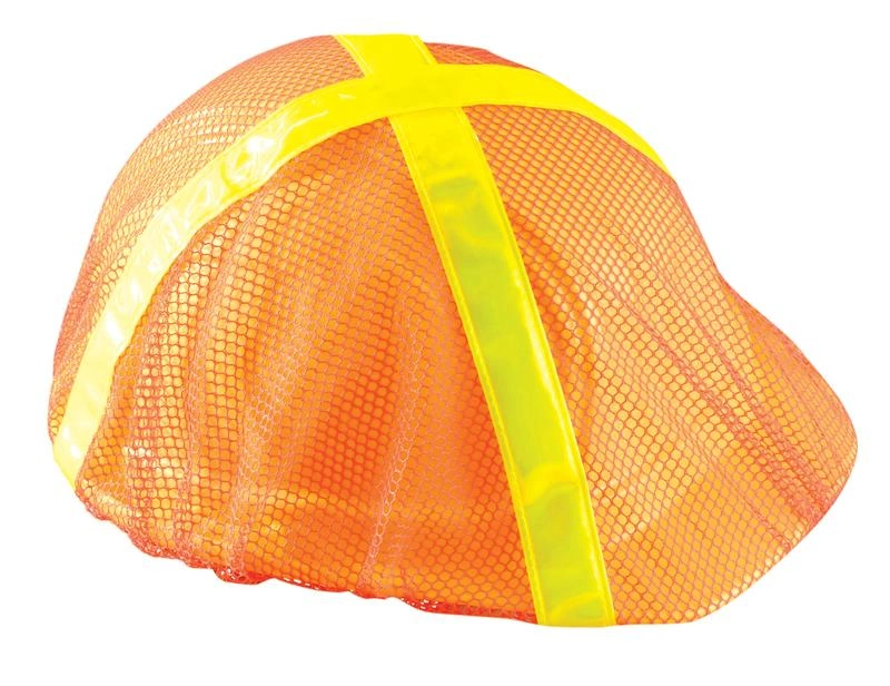 V896-R OccuNomix Hi-Viz Regular Brim Hard Hat Covers, Hi-Viz Orange