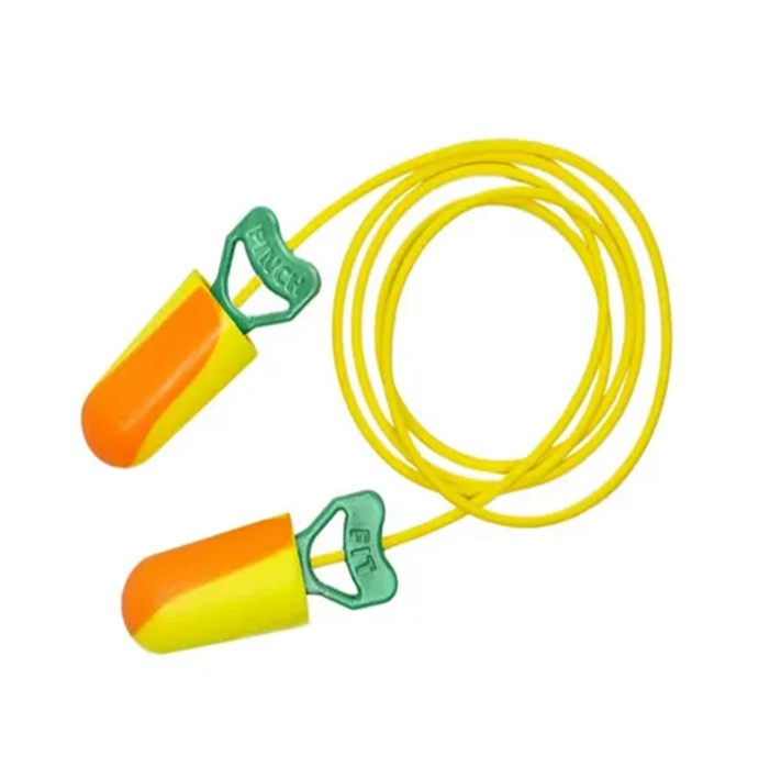 PIP® PF-30 Pinchfit™ BioSoft™ Corded Bio-Based Tapered Foam Ear Plugs - NRR 32