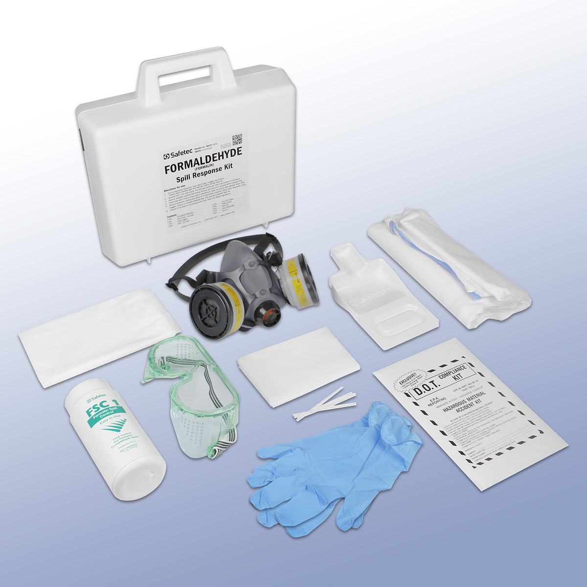 #48630 SafeTec® Formaldehyde Spill Response Kit in a hard case