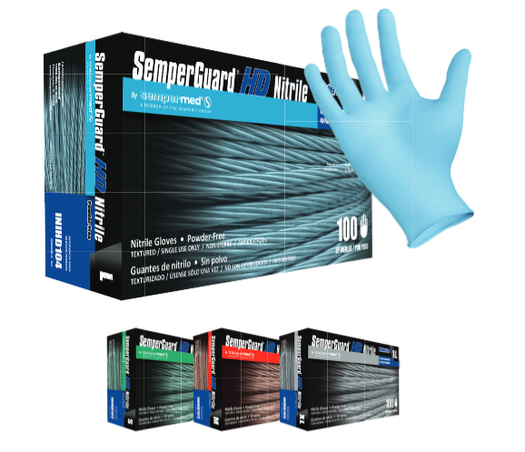 Sempermed® SemperGuard® HD ESD Approved Nitrile Gloves