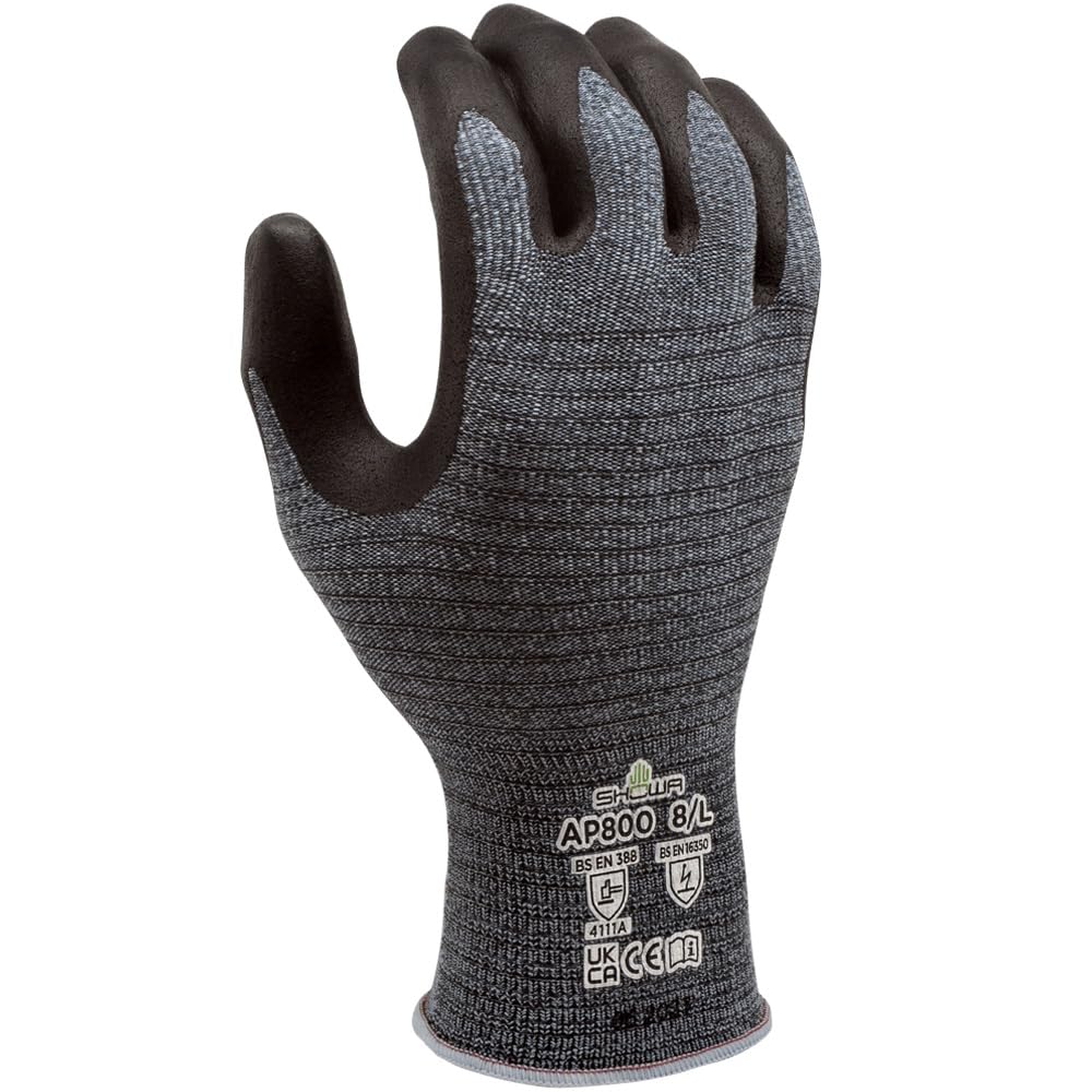 Showa® AP800 Static Dissipative Microfiber Nitrile Coated A4 Gloves 