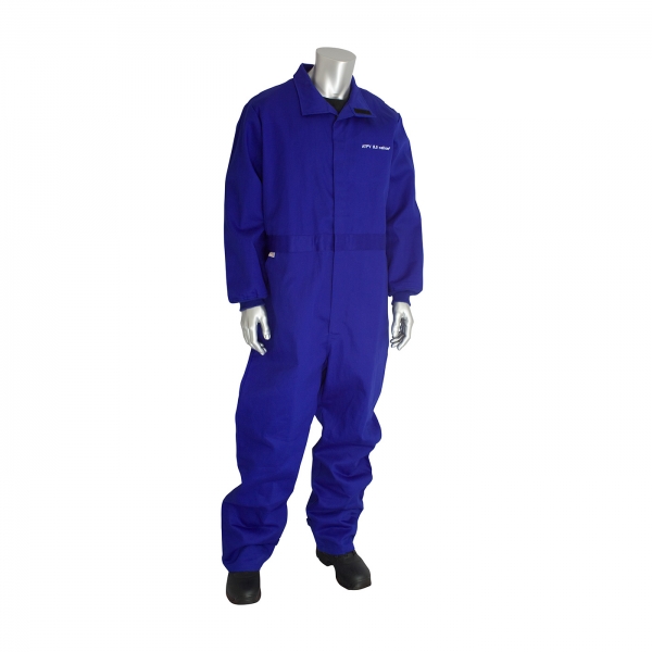 9100-2120D PIP® ARC/FR Dual Certified Coverall w/ Vented Back - 8 Cal/cm2: Royal Blue