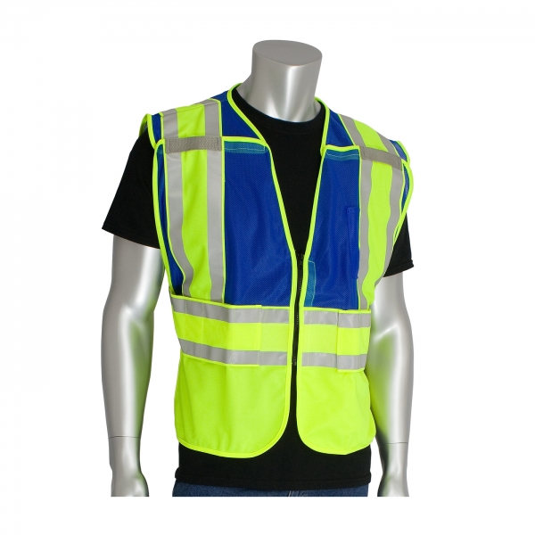 Protective Industrial Products® 207 Hi-Vis Public Safety Vest- No Logo: BLUE