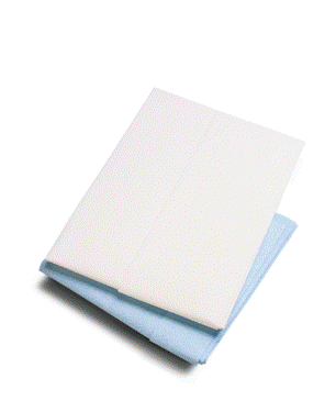 Tidi® Everyday™ Disposable Fitted Tissue/Poly Stretcher Drape Sheets - 30` x 48`: Blue 918213, White 918211