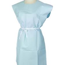TIDI® Choice Blue 30` x 42` Pebble Embossed Patient Exam Gowns
