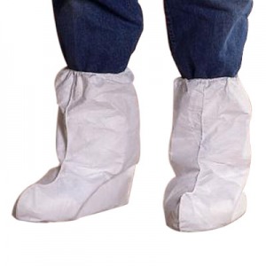 TY454SWH Dupont Disposable Tyvek® 18`H Boot Covers w/ Elastic Top