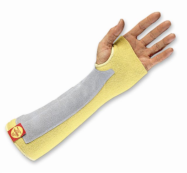 Kevlar® Sleeve With Thumb Hole And Full Length Leather Reinforcement