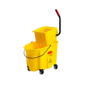 Rubbermaid® Commercial 26 Qt WaveBrake® Side Press Mop Bucket & Wringer 