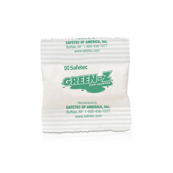 Green Z Zafety Pacs Liquid Solidifier Packets