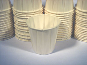 Solo® Portion/Souffle Pleated Paper Cups with Rolled Rim