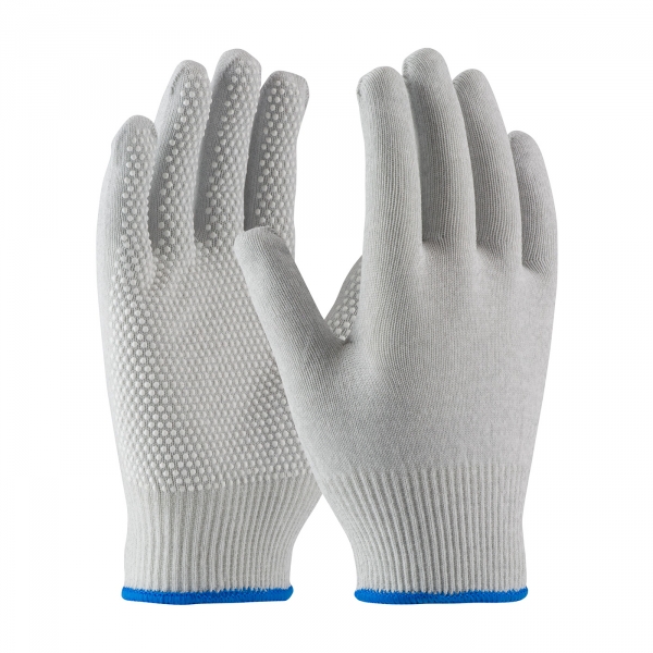 40-6411 PIP® CleanTeam® Seamless ESD Nylon Cleanroom Gloves w/ PVC Dots