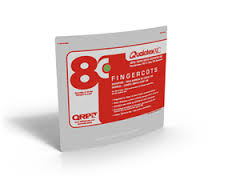 8C QRP Gloves Inc. Qualatex® XC Single-Use Static Dissipative Powder-Free Black Latex Finger Cots