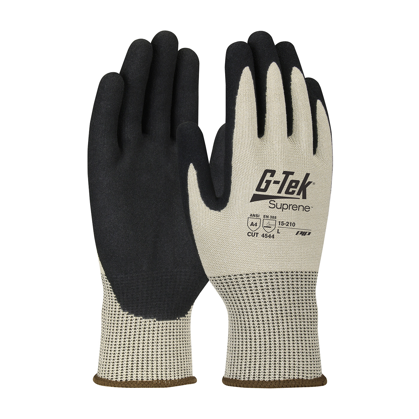 15-210 PIP® G-Tek® Suprene™ Palm and Fingers Nitrile Coated MicroSurface seamless knit gloves 