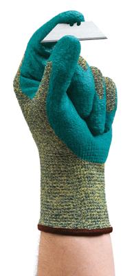 11501] Ansell® HyFlex® #11-501 CR+ Foam Nitrile Dipped Cut-Resistant Protective Work Gloves. Cut level 4