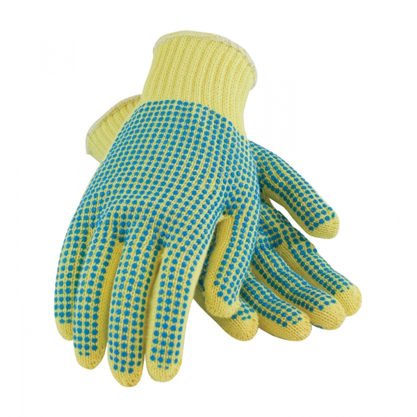 PIP Kut-Gard® Medium Weight Kevlar® Glove w/ Double Sided PVC Dot Grip #08-K300PDD