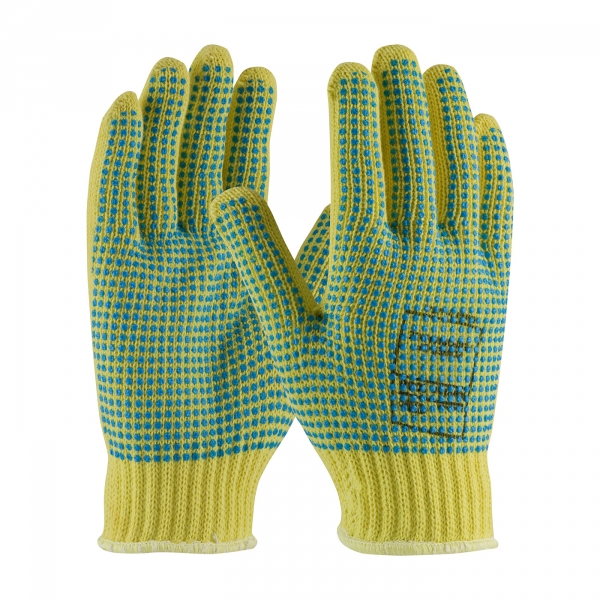 PIP® Kut-Gard® Heavy Weight Kevlar® Glove w/ Double Sided PVC Dot Grip #08-K350PDD