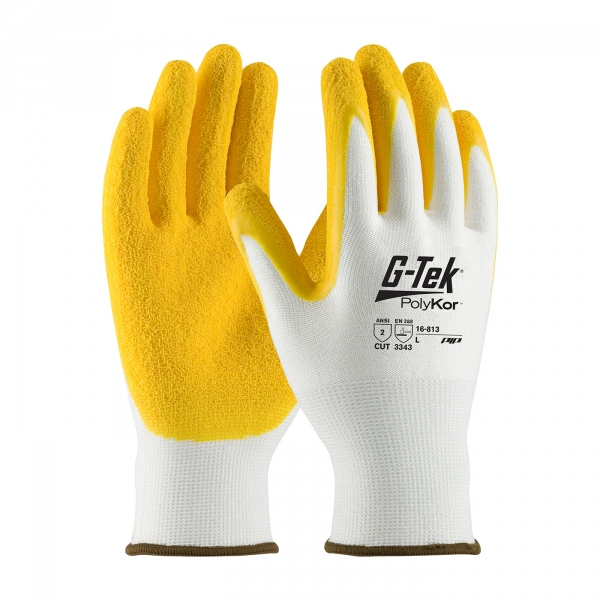 #16-813 PIP® G-Tek® PolyKor™ Latex Coated Seamless Knit Gloves 