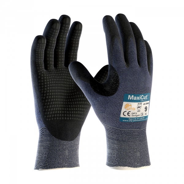 #44-3445 PIP® MaxiCut® Ultra™ DT Black Nitrile Coated Microfoam Palm Gloves