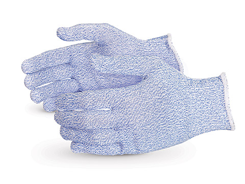 S10SXB6 Superior Glove® Sure Knit® Cut Resistant Food Industry Work Glove with extended 6-inch cuffs