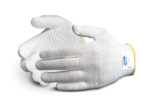 #S13DYD Superior Glove® Superior Touch® 13-gauge Knit Cut Resistant Work Gloves with HPPE and palm PVC Dots