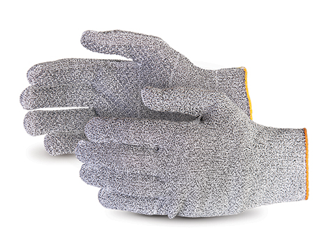 S13GDSTD Superior Glove® Sure Knit™ 13-Gauge Composite Knit and Dyneema® Cut Resistant Work Glove w/ PVC Dots