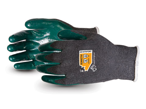 S18TAFGNT Superior Glove® TenActiv™ Composite Knit Cut-Resistant Zedcoat Palm Dipped Gloves