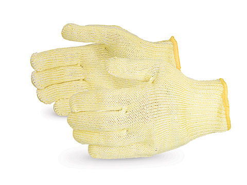 #SKWCP - Superior Glove® Emerald CX® 7-gauge Kevlar/Stainless-Steel Cut Resistant String Knit Work Gloves with Wire-Core™/polyester plated interior