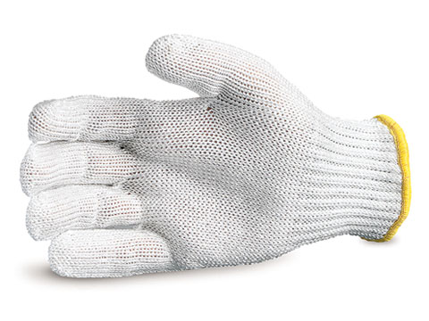 #SPWWH - Superior Glove® White 7-gauge Wire-core Composite Knit Cut Resistant Work Gloves