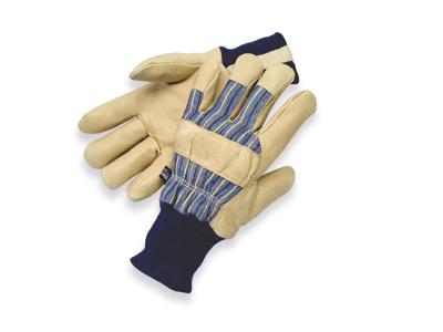 Pigskin Thinsulate® Lined Cold Weather Gloves, MDS Economy Thinsulate® Lined Cold Weather Pigskin Leather Work Gloves w/ Knit Wrist