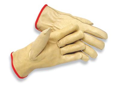 MDS Economy Premium Pigskin Leather Driver's Work Gloves