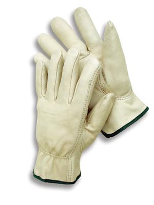 Premium Grain Leather Unlined Drivers Gloves , MDS Economy Cowhide Leather Driver's Work Gloves