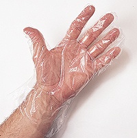 #GDCP-SIZE Supply Source Safety Zone® Clear Powder Free Cast Polyethylene Gloves