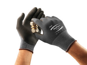 Ansell HyFlex® Light Weight FORTIX™ Foam Nitrile Palm Coated Work Glove, 11840 Ansell® HyFlex® 11-840 FORTIX™ Coated Protective Knit Gloves